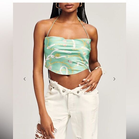 SER.O.YA ELLISON TOP GREEN NAUTICAL XS - Picture 3 of 5